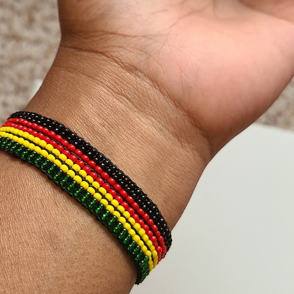Rasta colors/reggaeton bracelet